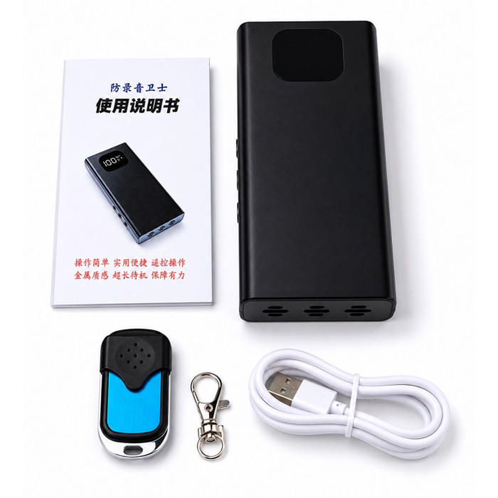 Антидиктофон / пристрій для захисту від запису з функцією Power Bank 6000mAh та пультом дистанційного керування