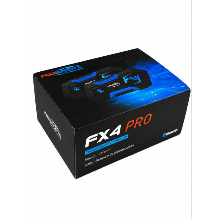 Мотогарнітура FODSPORTS FX4 PRO Bluetooth для шолома — 1 гарнітура