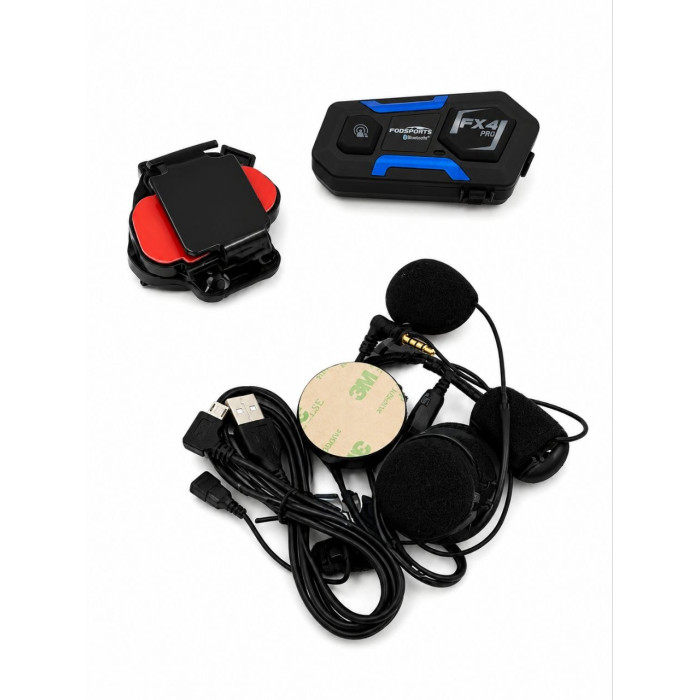 Мотогарнітура FODSPORTS FX4 PRO Bluetooth для шолома — 1 гарнітура