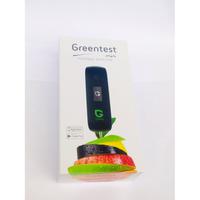 Greentest mini — прибор для экспресс-анализа концентрации нитратов в свежих фруктах, овощах и мясе, TDS-метр (жесткость воды), а также фонового излучения в окружающей среде и уровня радиоактивности отдельных объектов.
