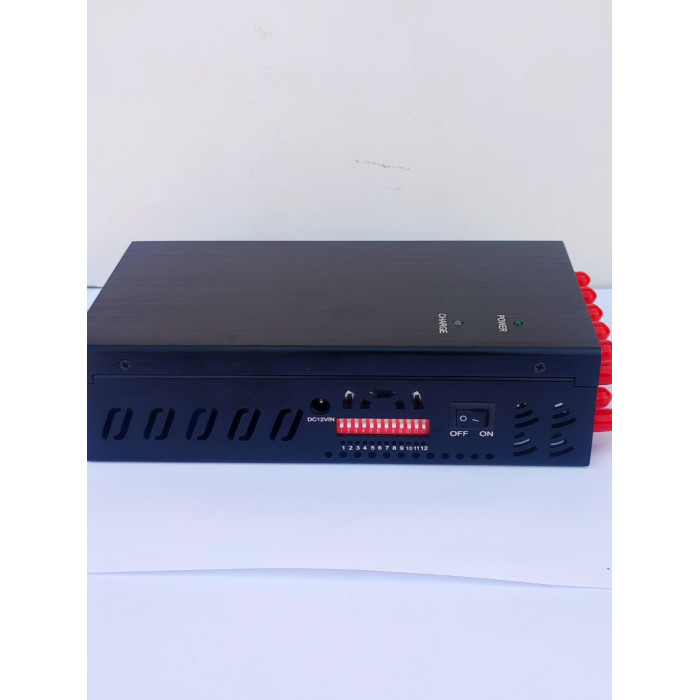 Глушилка всіх сигналів на 12 каналів (CDMA/G-SM/DCS/2G/3G/4G/WIFI/GPS/beidou/GPS/5G/5,2G/5,8G/VHF/UHF)