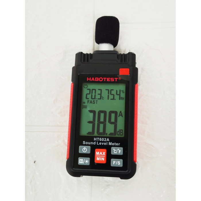 HABOTEST HT602 Шумомір Цифровий Ручний Вимірювач DB Sonometros Шумомір Звуковий Рівня 30-130 дБ Децибел Міні Шумомір