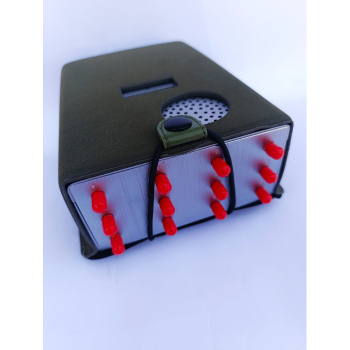 Мощная переносная глушилка сигналов ( LOJACK/CDMA/GSM/LORA/DCS/PCS/3G/4G/5G/2.4G, 5.2G, 5.8G/GPS L1-L5/5G600 US ИЛИ  5G1500 EU ) "PREDATOR 12 каналов" 37 Вт