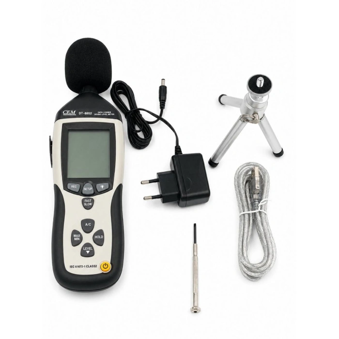 Професійний шумомір CEM DT-8852 Digital Sound Level Meter 30–130 dB USB Data Logger