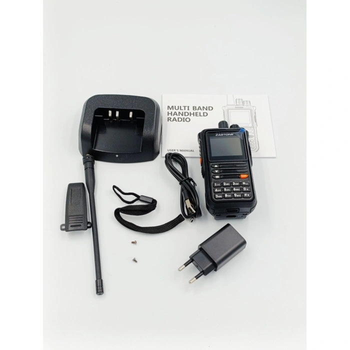 Портативная многодиапазонная радиостанция Zastone M8 (10W) беззвучный режим (SCRAMBLE и отключение голосовых подсказок)