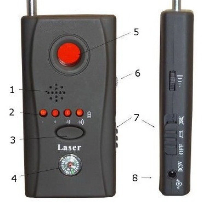 Детектор жучків і камер Laser CC-308+