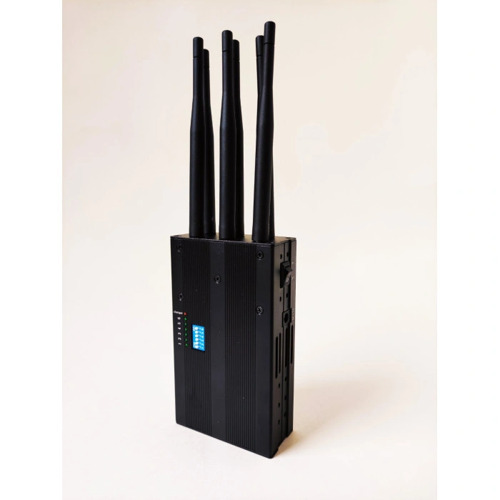 Переносна глушилка стільникового зв'язку 6 антен GSM, GPS ГЛОНАСС, WIFI Bluetooth